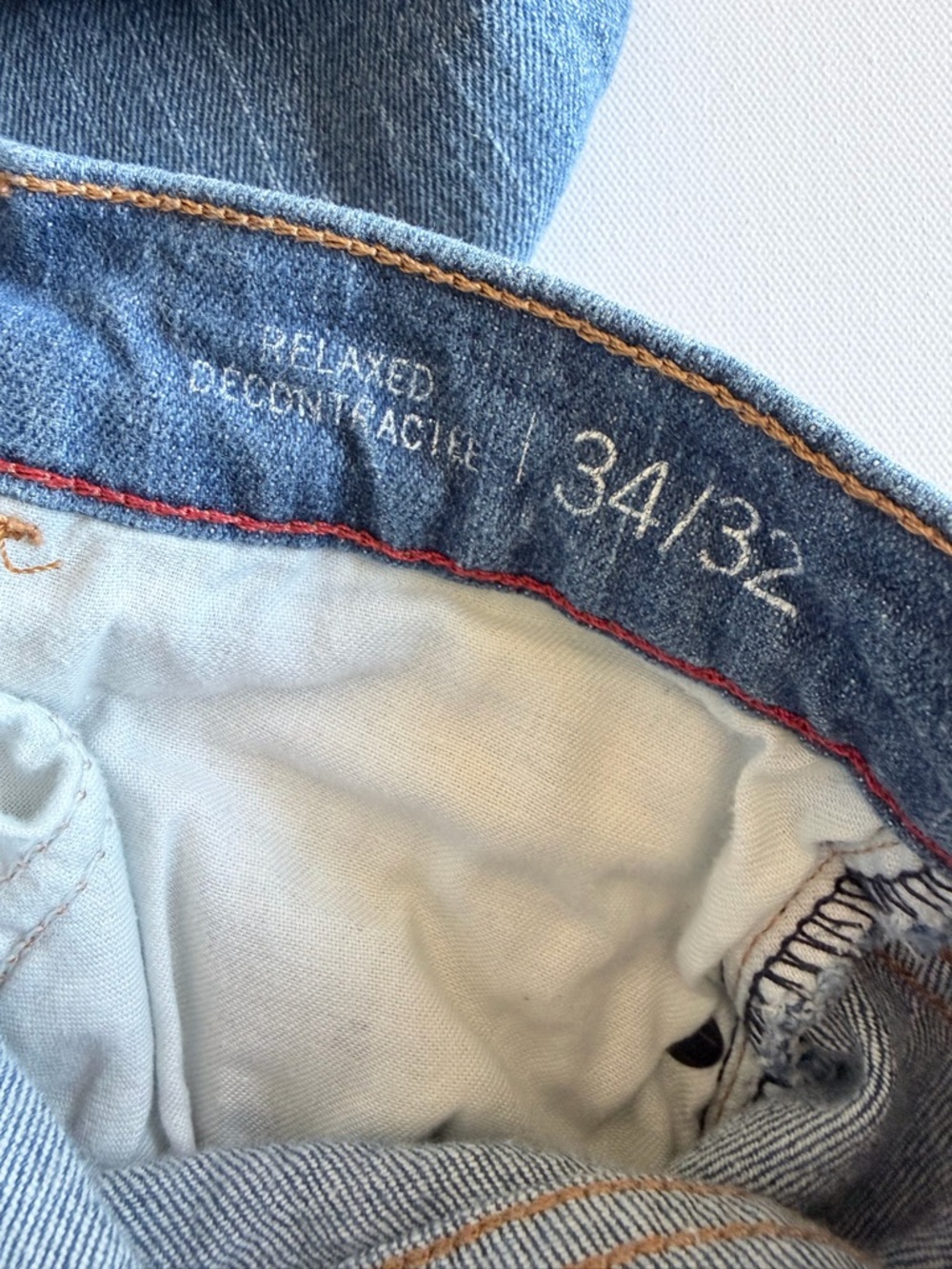 Tommy Hilfiger Straight Leg Jeans 34x32 Medium Wash Classic Denim Men - Picture 5 of 12
